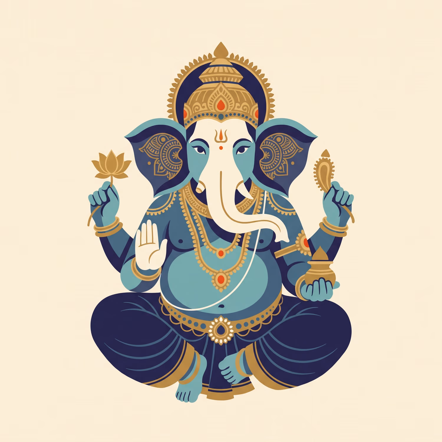 The Blue Seated Form. Sitting · Shadu · Right trunk
