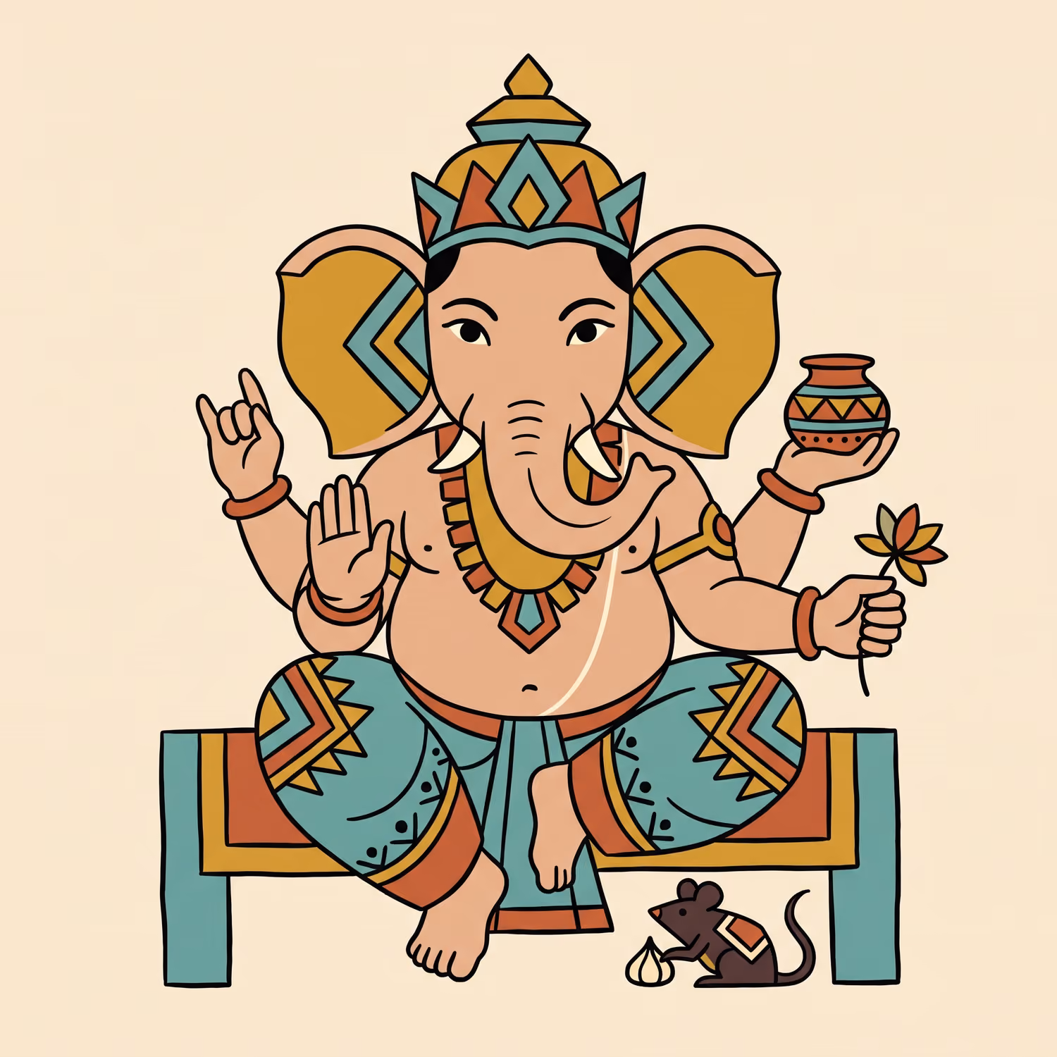 The Water Pot. Sitting · Wood · Right trunk
