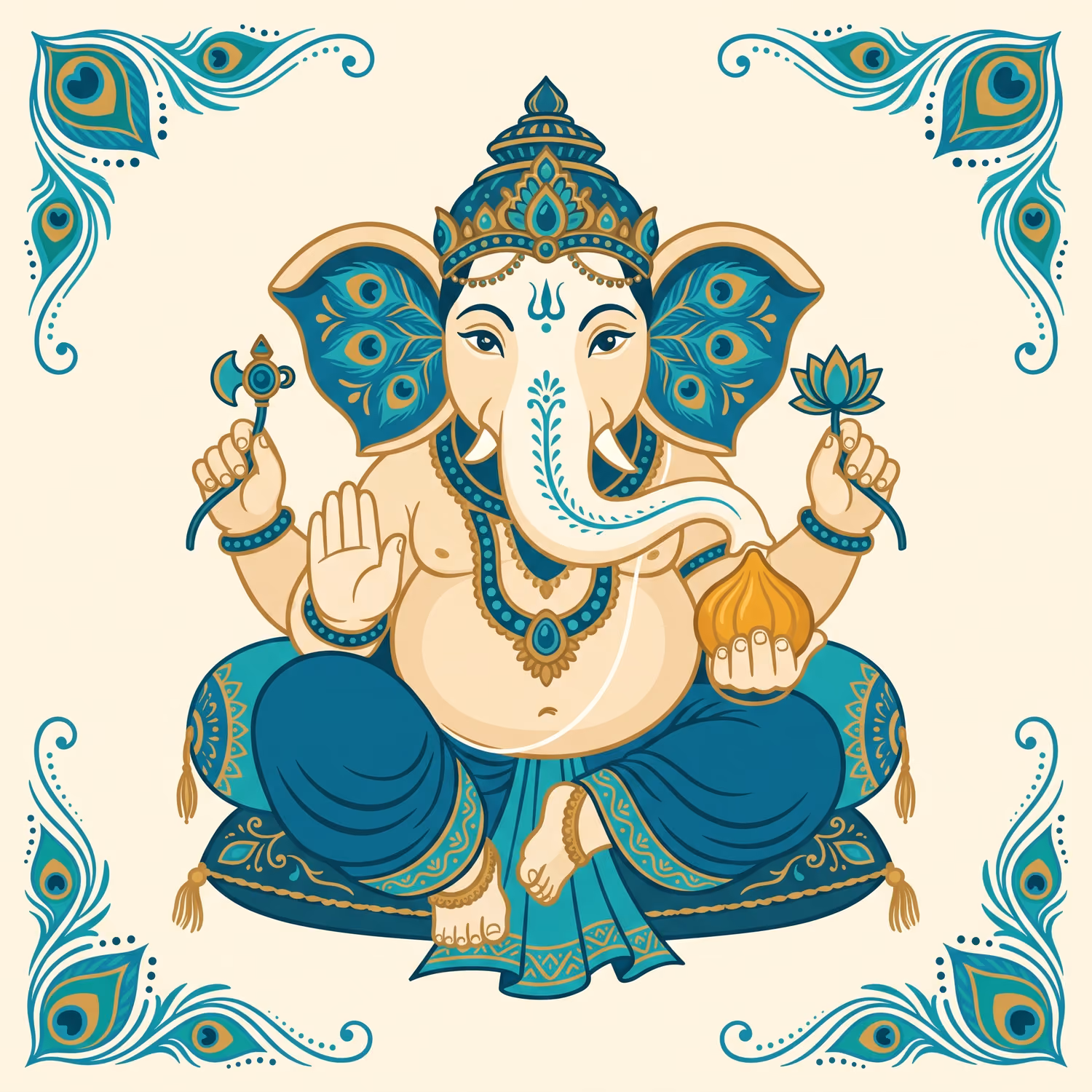 Peacock Ears. Sitting · Shadu · Right trunk