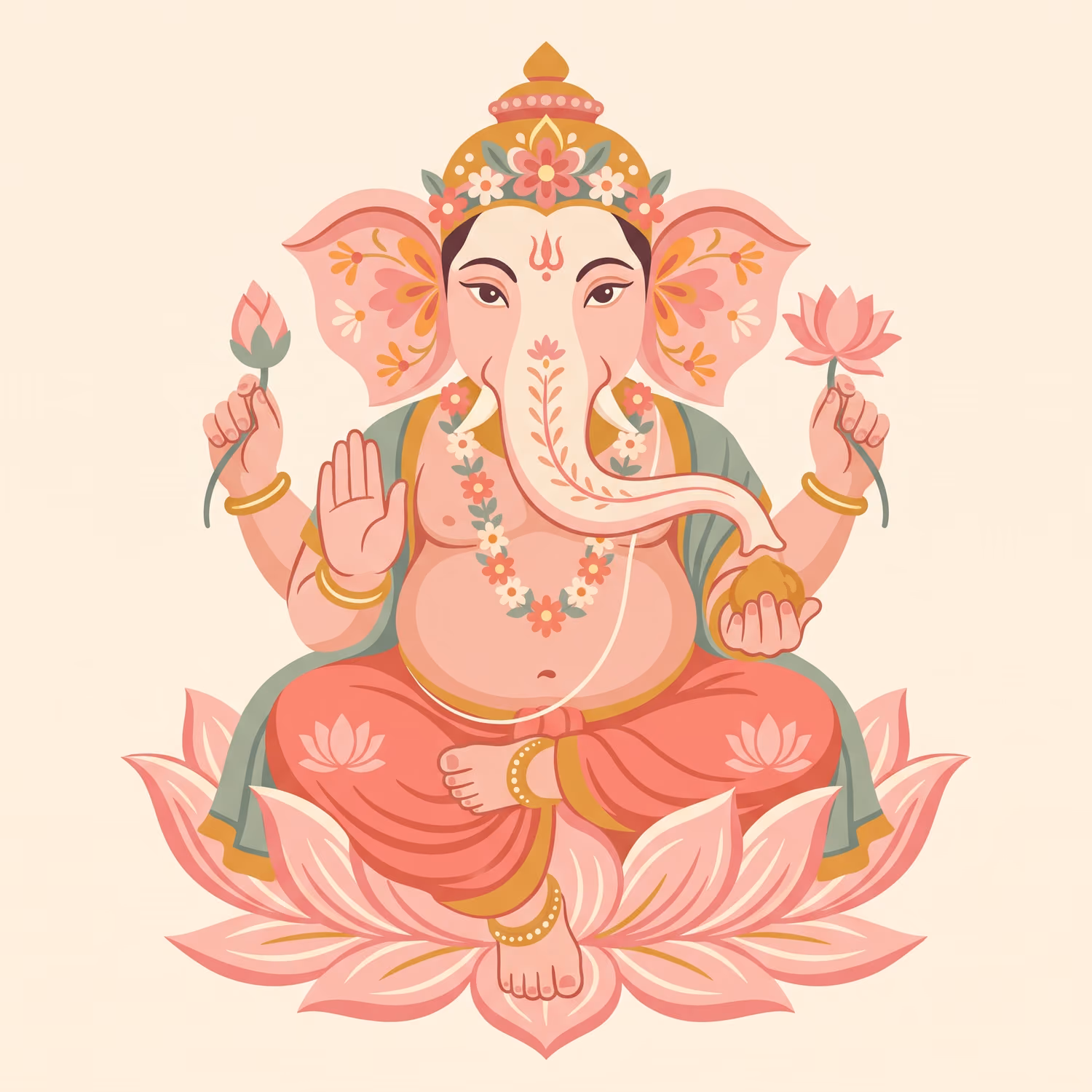 Pink Lotus Seat. Sitting · Shadu · Right trunk