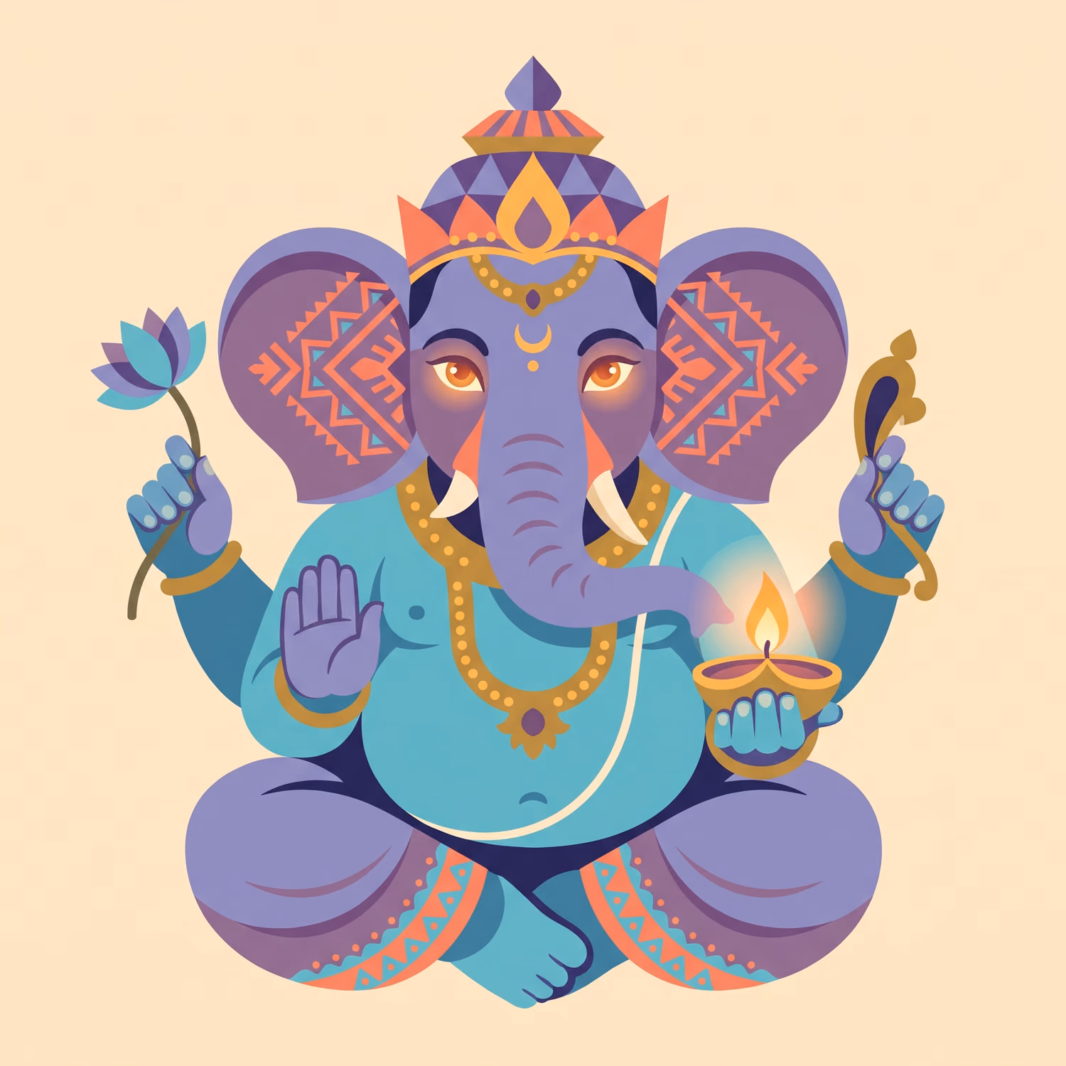 Violet Evening. Sitting · Gold Leaf · Right trunk