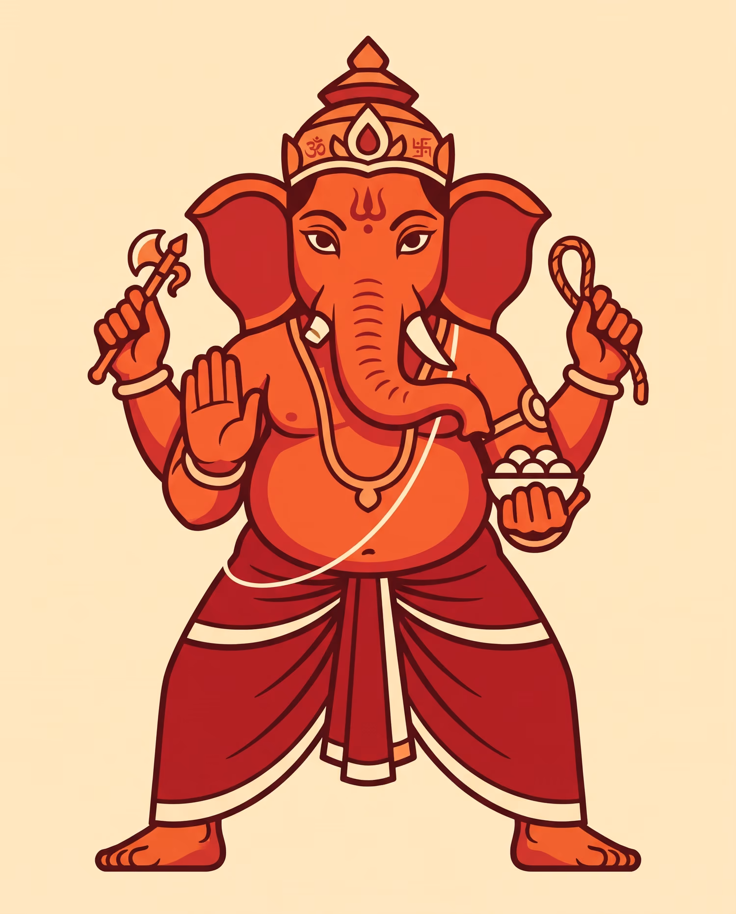 Scarlet Standing Form. Standing · Terracotta · S-shaped trunk