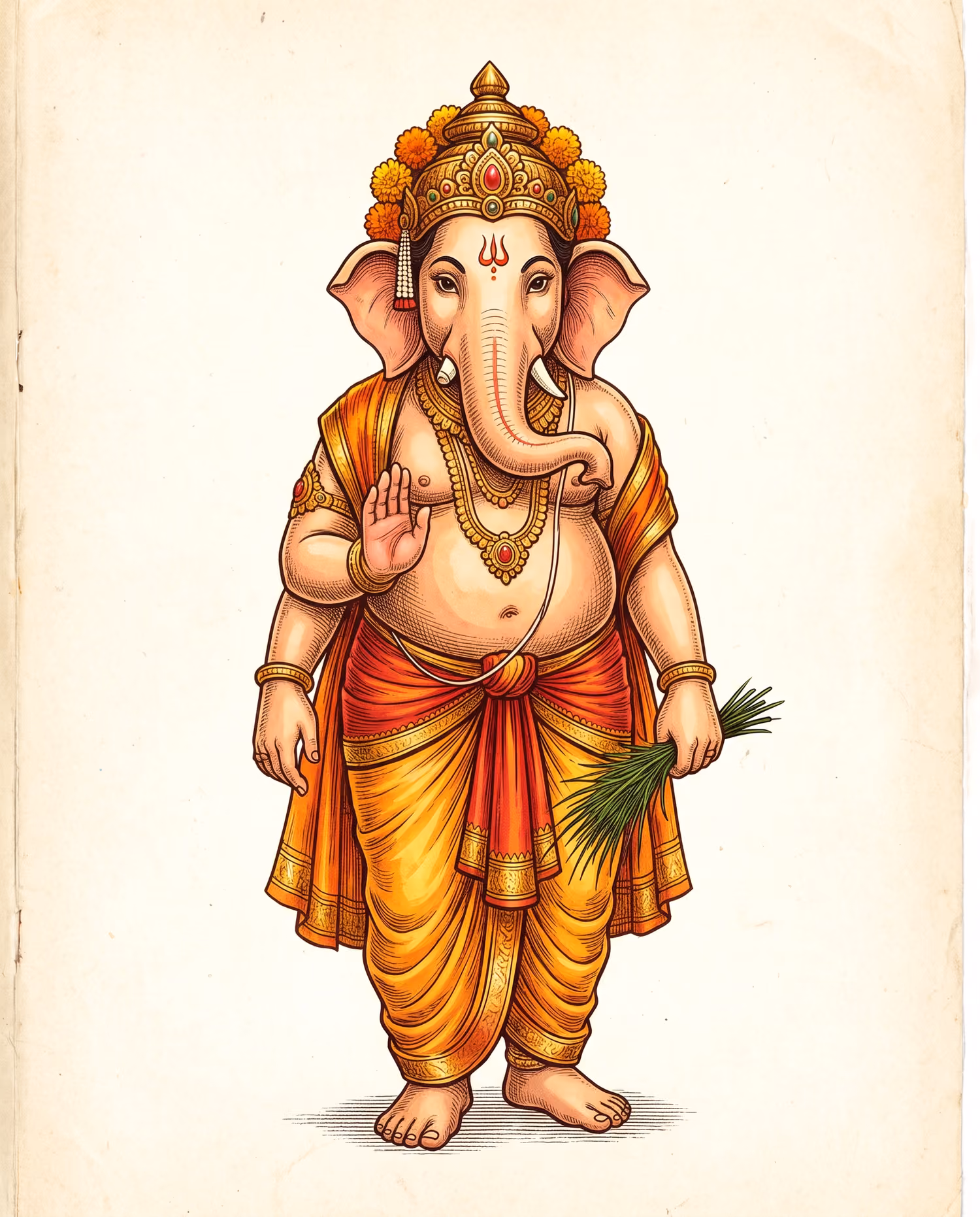 The Blessing Hand. Standing · Shadu · Right trunk