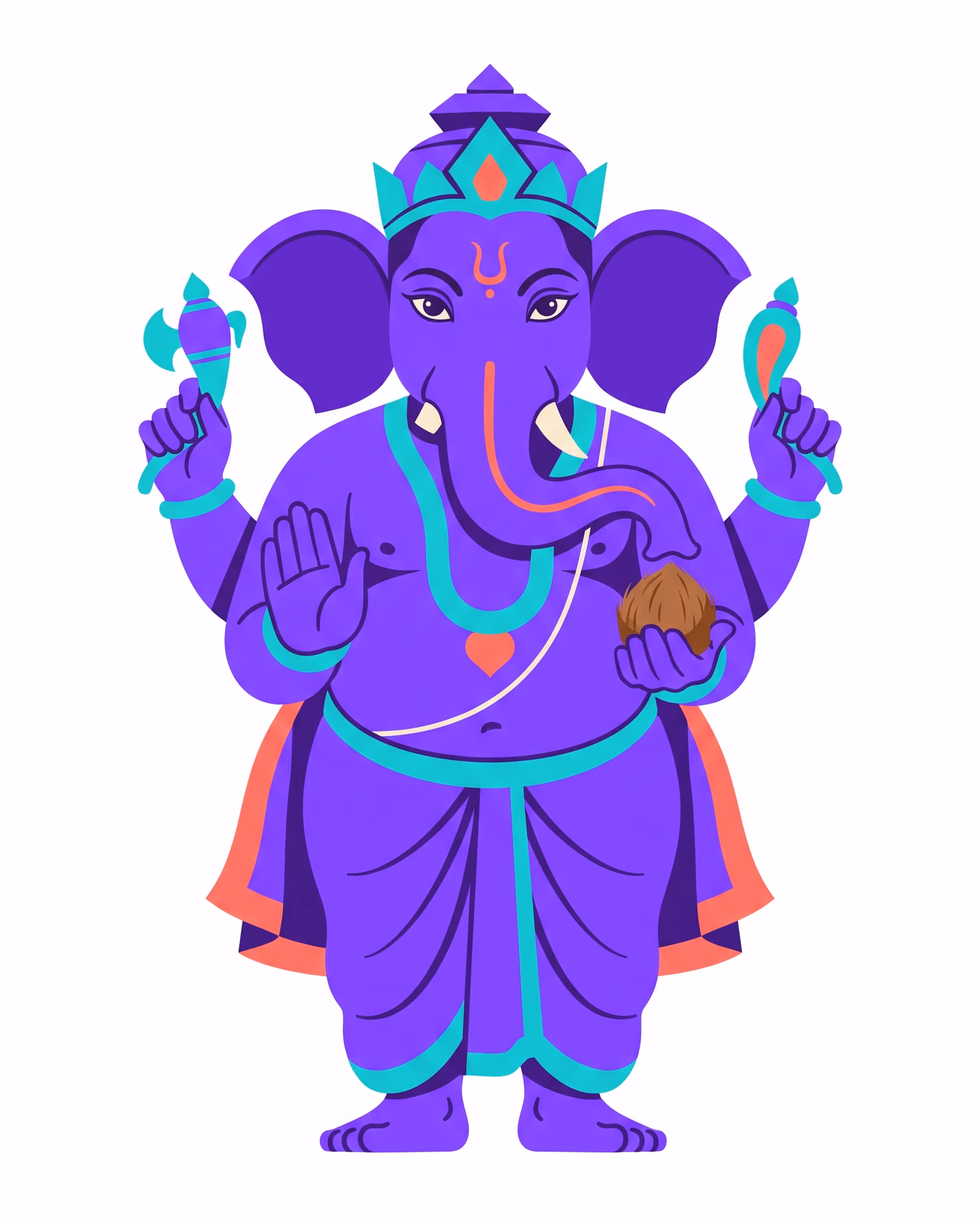 Violet Flat Form. Standing · Shadu · Right trunk