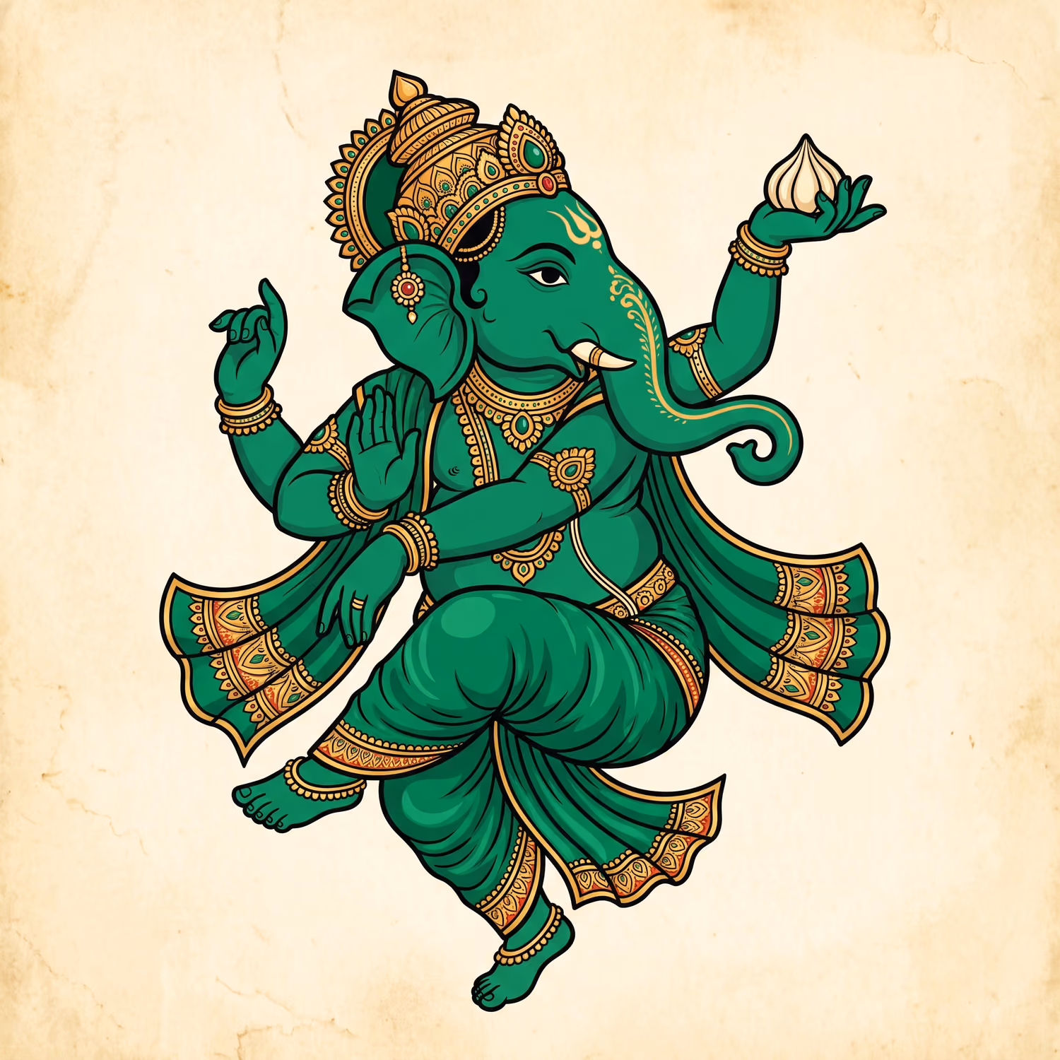 Green Dancer. Dancing · Bronze · Upward trunk
