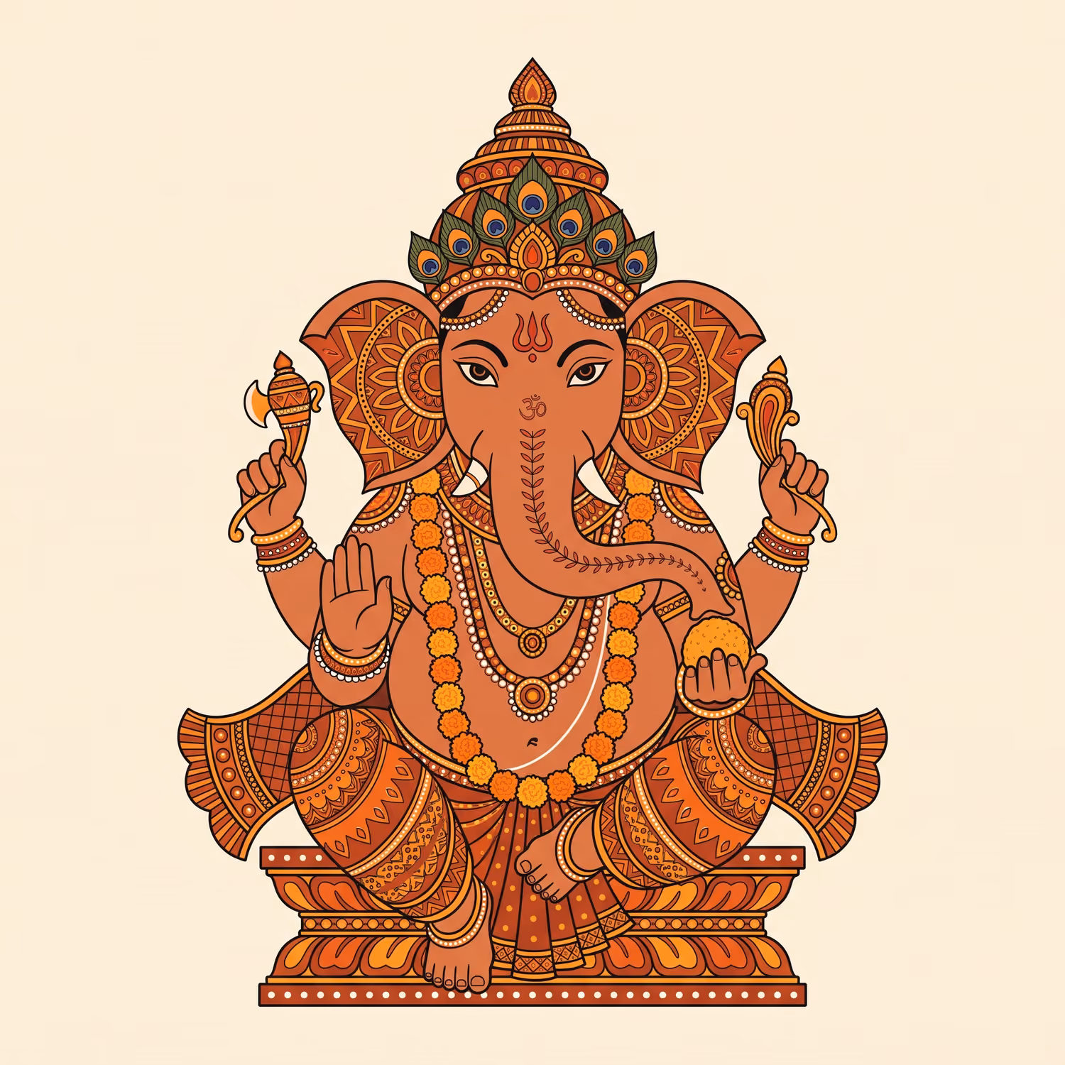 Sienna, Garlanded. Sitting · Terracotta · Right trunk