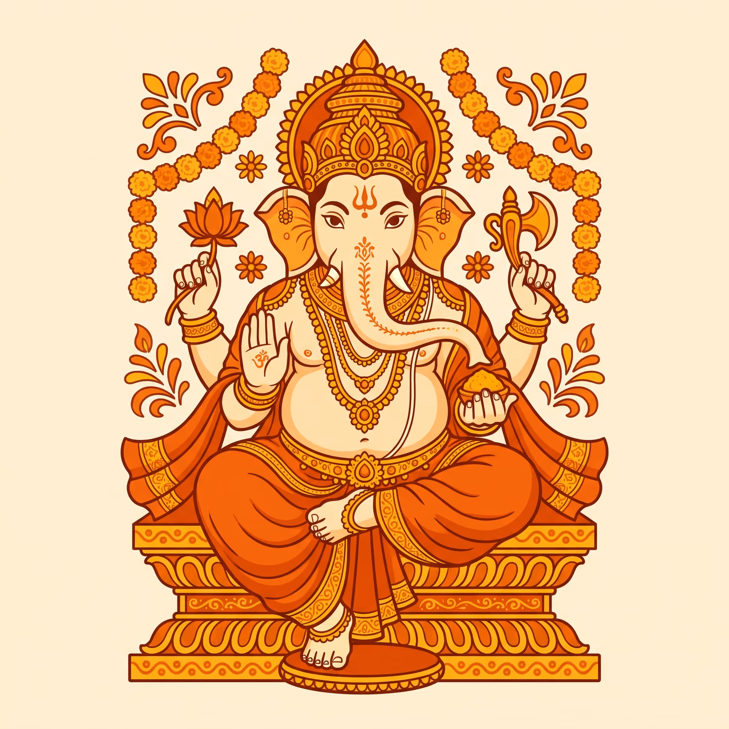 Vermilion, Between Garlands. Sitting · Terracotta · Right trunk