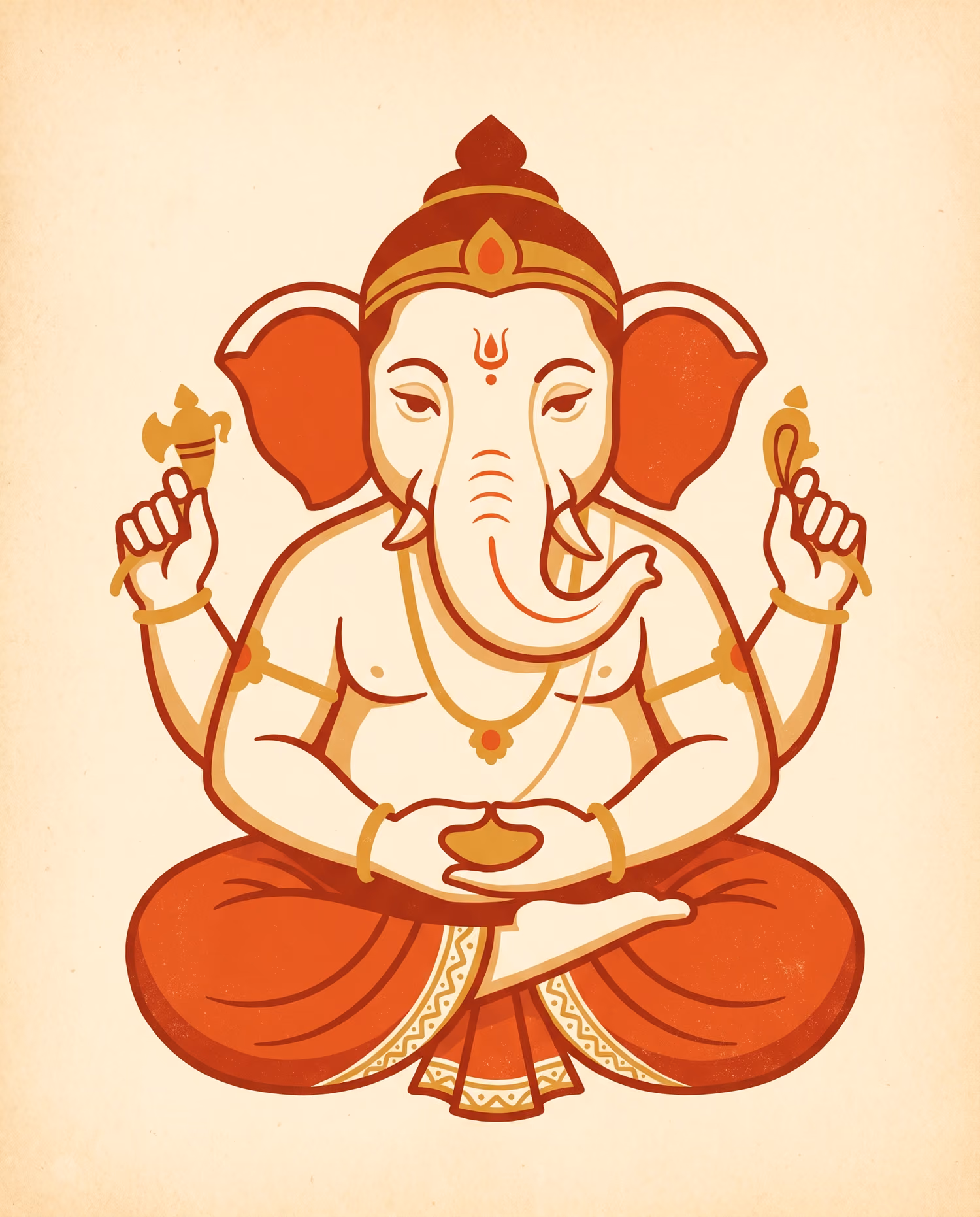 Bowl in the Lap. Meditative · Shadu · Right trunk