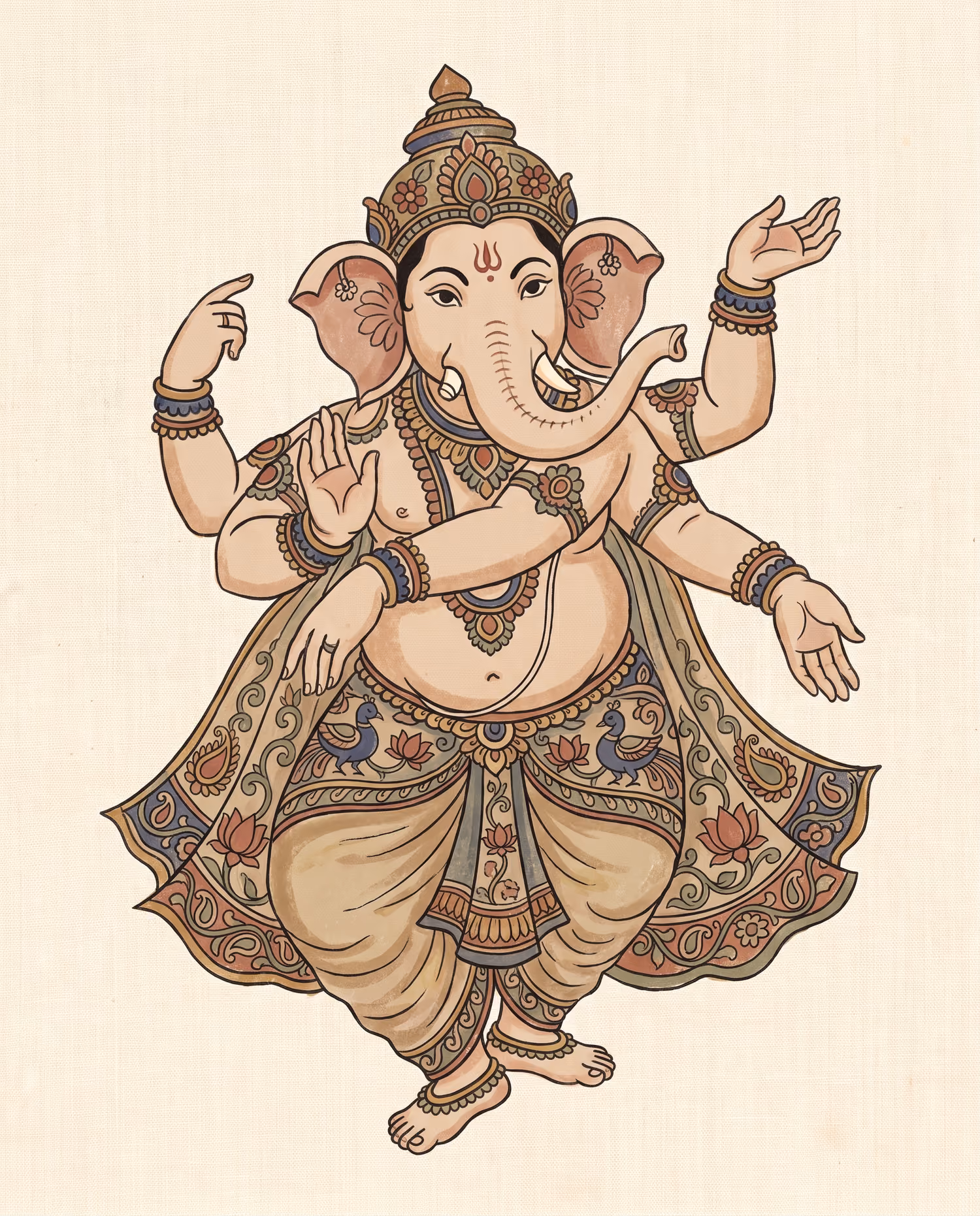 Dance on Linen. Dancing · Shadu · Upward trunk