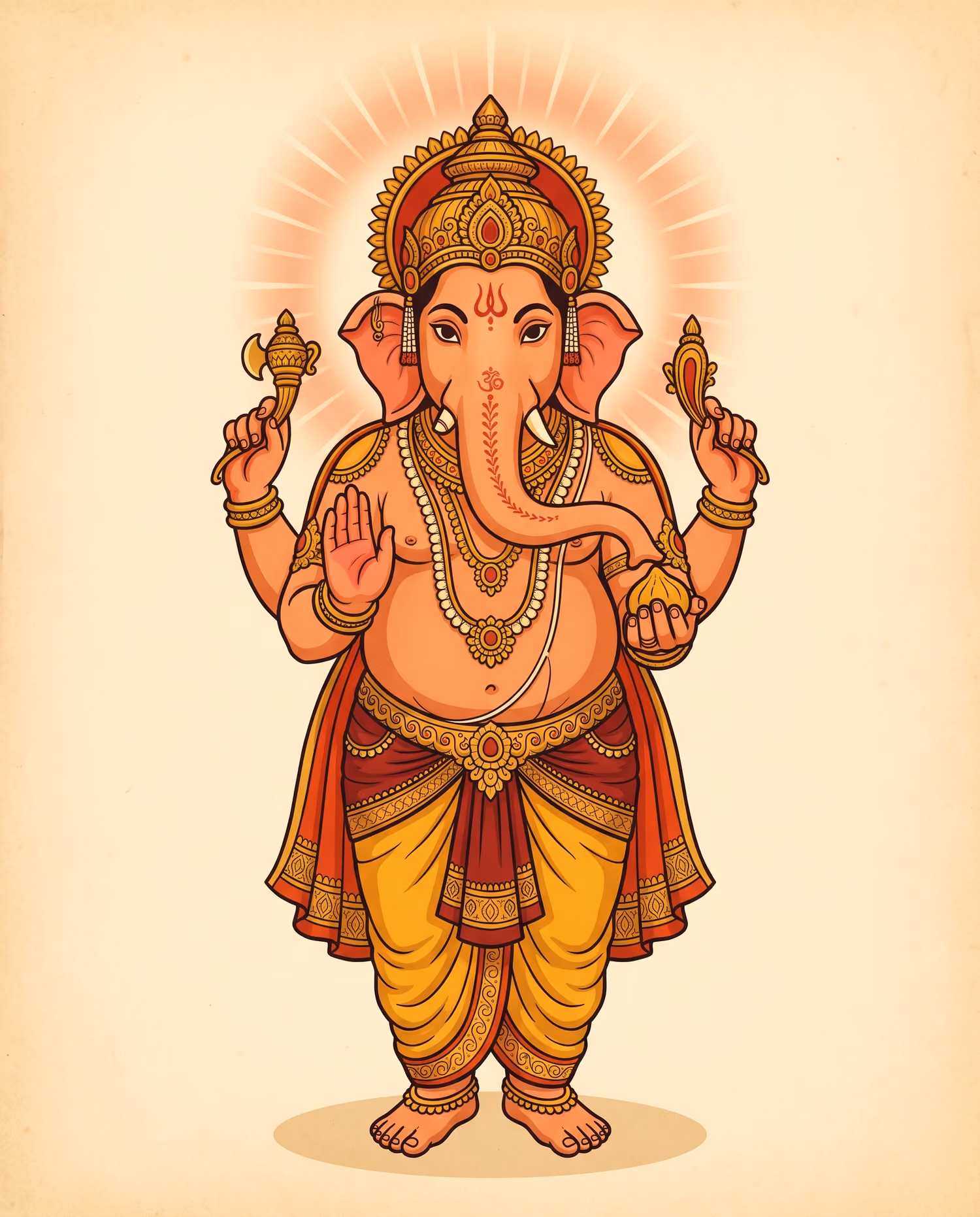 Haloed, Standing. Standing · Terracotta · S-shaped trunk